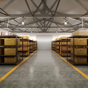 现代厂房仓库3D模型下载